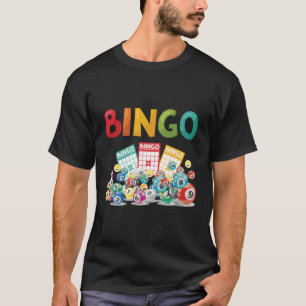 Camiseta Bingo Bingo Cards Contemplando Jogo Sortudo