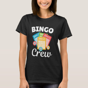 Camiseta Bingo Birthday Crew Bingo Card Engraçado Bingo Pla