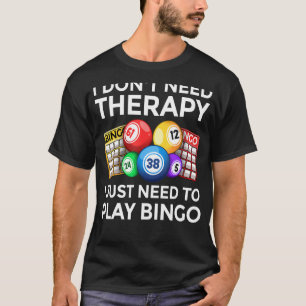 Camiseta Bingo Bonito Para Homens Casino Gambling Bingo Lov