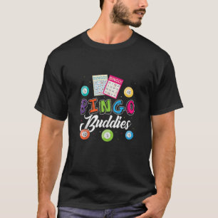 Camiseta Bingo Buddies Engraçado Reunião Melhor Amigo Jogar