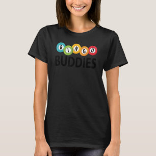 Camiseta Bingo Buddies Lucky Game Lottery Men Mulheres Cria