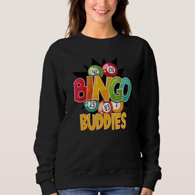 Camiseta Bingo Buddies Player Lucky Game Lottery  Men Women (Frente)