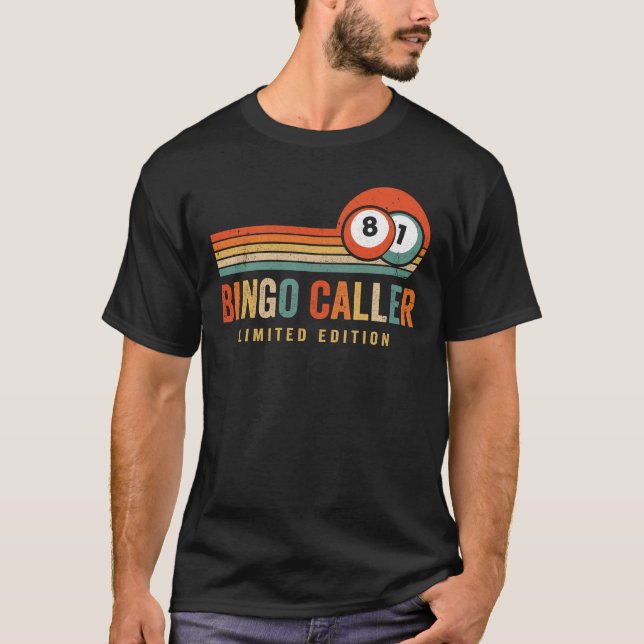 Camiseta Bingo Caller Design Para Homens Mulheres Engraçado (Frente)