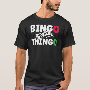 Camiseta Bingo Caller Jogando Cartões Ganhou Sorte Bingo O