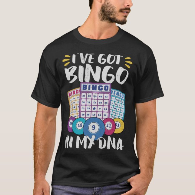 Camiseta Bingo Card Game Grandma Bingo Player Bingo Cards (Frente)