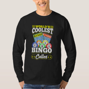 Camiseta Bingo Card Game Words Coolest Bingo Caller