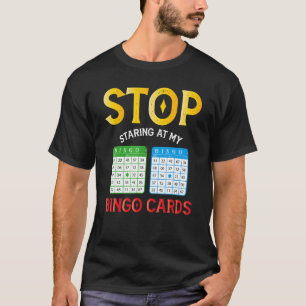 Camiseta Bingo Cards Jogador Humor Jogo Sortudo Armário Com