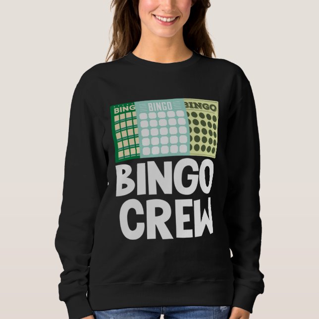 Camiseta Bingo Crew Bingo Card Game Gambling Luck Bingo Bal (Frente)