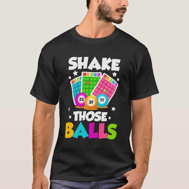 Camiseta Bingo De Balls Engraçado (Frente)