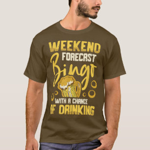 Camiseta Bingo De Previsão De Fim De Semana Com Possibilida