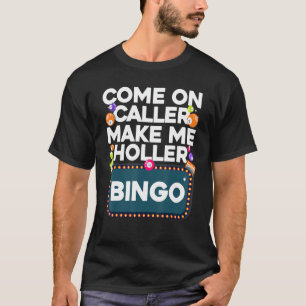 Camiseta Bingo Design De Bingo Para Homens Jogo Do Casino