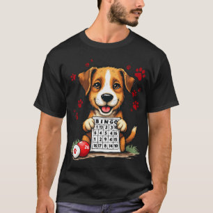 Camiseta Bingo e Cachorro Bingo engraçado Eu amo Bingo e me