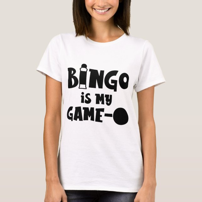 Camiseta Bingo É Engraçado Meu Jogador De Bingo De Jogo (Frente)