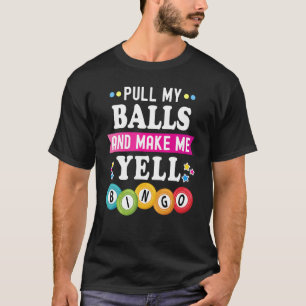 Camiseta Bingo For Men Lucky Bingo Caller Jogo