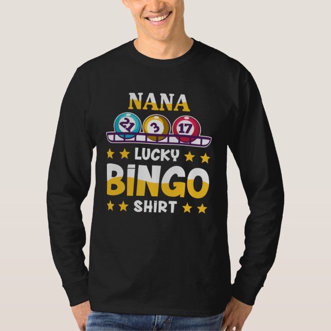 Camiseta Bingo  For Nana  Lucky Bingo (Frente)