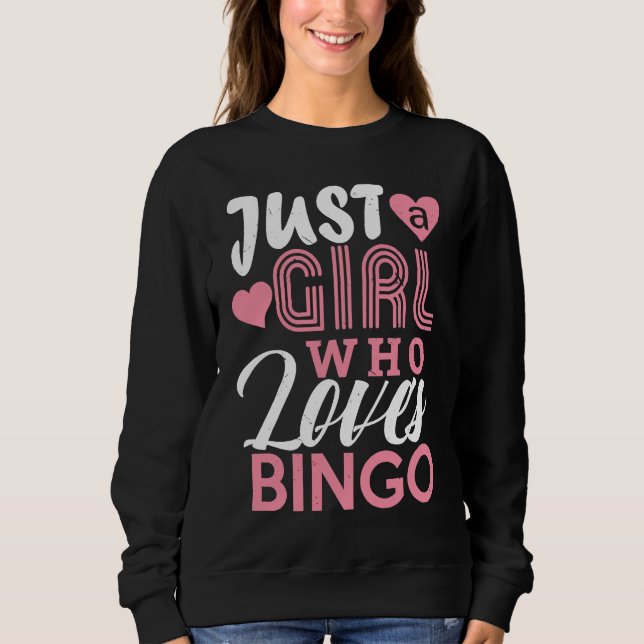 Camiseta Bingo Girls  Bingo Game Player  Women Kids (Frente)