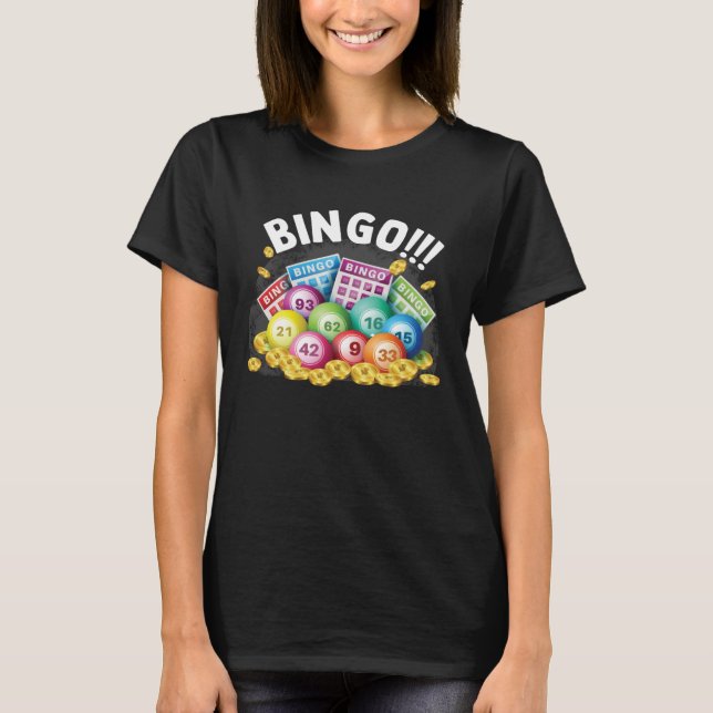 Camiseta Bingo  Grandpa Daubers Gamblers Vintage Playing (Frente)