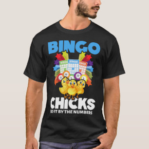 Camiseta Bingo Mulheres Engraçadas Jogadoras de Bingo Meni