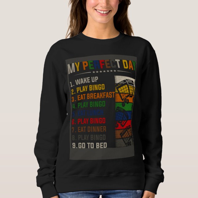 Camiseta Bingo My Perfect Day For Bingo Player (Frente)