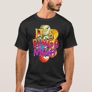Camiseta Bingo Night Winner Bingo Player Lottery Colo