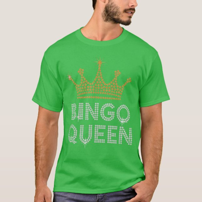 Camiseta Bingo Queen Bingo Player Game Party Funny Women Gi (Frente)