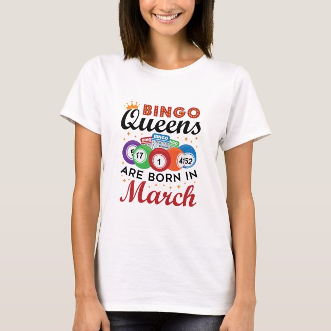 Camiseta Bingo Queens São Nasceres em março (Frente)