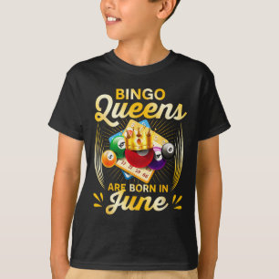 Camiseta Bingo Queens São Nasceres Em Natais vintages De Ju