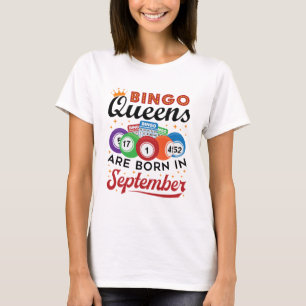Camiseta Bingo Queens São Nasceres em setembro