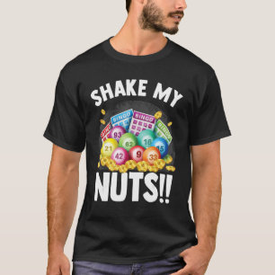 Camiseta Bingo Shake Casino Jogando Vovô Loteria Dauber
