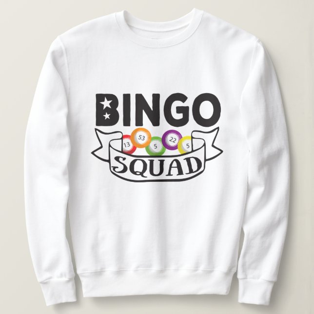 Camiseta Bingo Squad - engraçada oferta da Rainha do Bingo (Frente do Design)