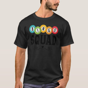 Camiseta Bingo Squad Team Player   Lucky Bingo Lottery Wome