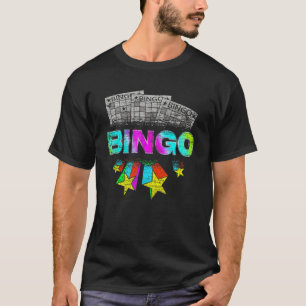 Camiseta Bingo Winner Lottery Bingo Player Lotto Colorido B