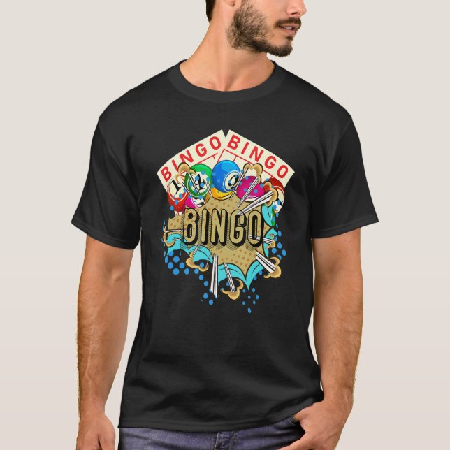 Camiseta Bingo Winner Lottery Bingo Player Lotto Gambling B (Frente)