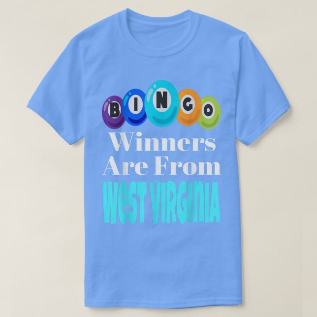 Camiseta Bingo Winners São Do West Virginia Funny Game Ni (Frente do Design)