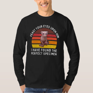 Camiseta Bingus Meme O Espécime Perfeito Sphynx Sem Pelo