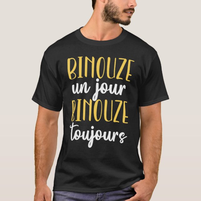 Camiseta Binouze Un Jour Sempre Presente Beer Lover Man (Frente)
