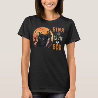 Camiseta binx é o meu gato fofo de halloween