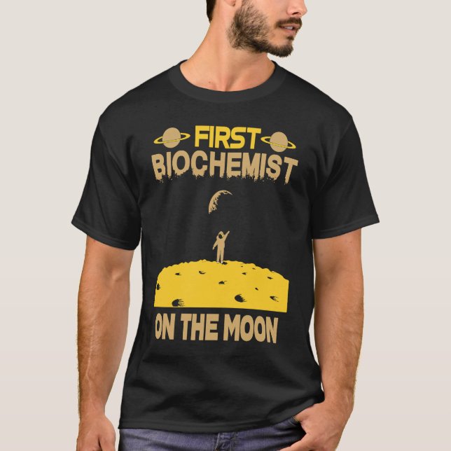 Camiseta Biochemist On The Moon (Frente)