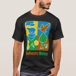 Camiseta Biodiversidade Animais Plantas Clima Vida Selvagem