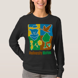 Camiseta Biodiversidade Animais Plantas Clima Vida Selvagem