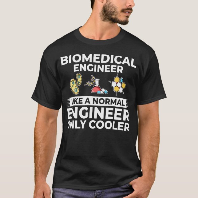 Camiseta Bioengenharia biomédica Biomed (Frente)