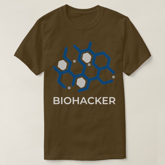 Camiseta Biohacker Hackeia sua Molécula Biológica (Frente do Design)
