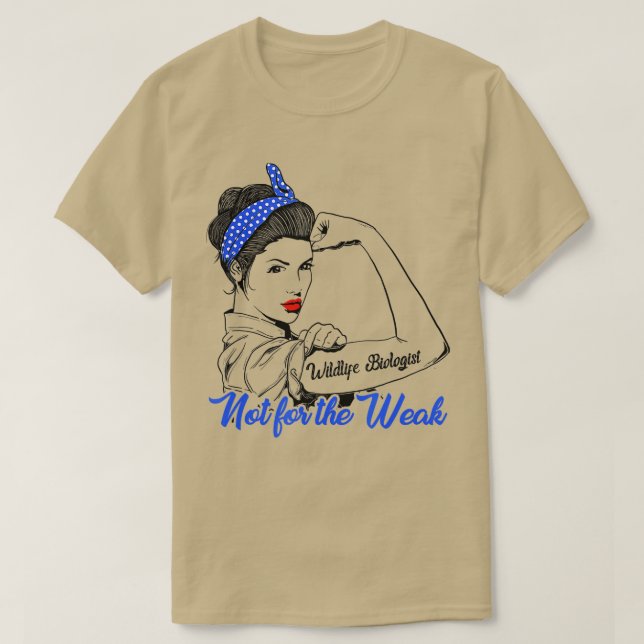 Camiseta Bióloga da Vida Selvagem Esposa Marido Dando Forte (Frente do Design)