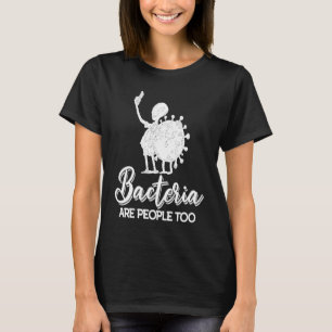 Camiseta Biologia Bactérias Professoras Estudos em Ciência