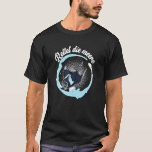 Camiseta Biologia biólogo marinho peixes submarinos fundo d