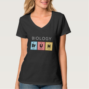 Camiseta Biologia Bruh Mesa Periódica De Elementos Ciência