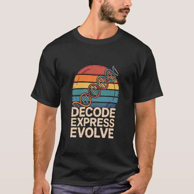 Camiseta Biologia Celular Retro DNA Ciência Molecular Célul (Frente)