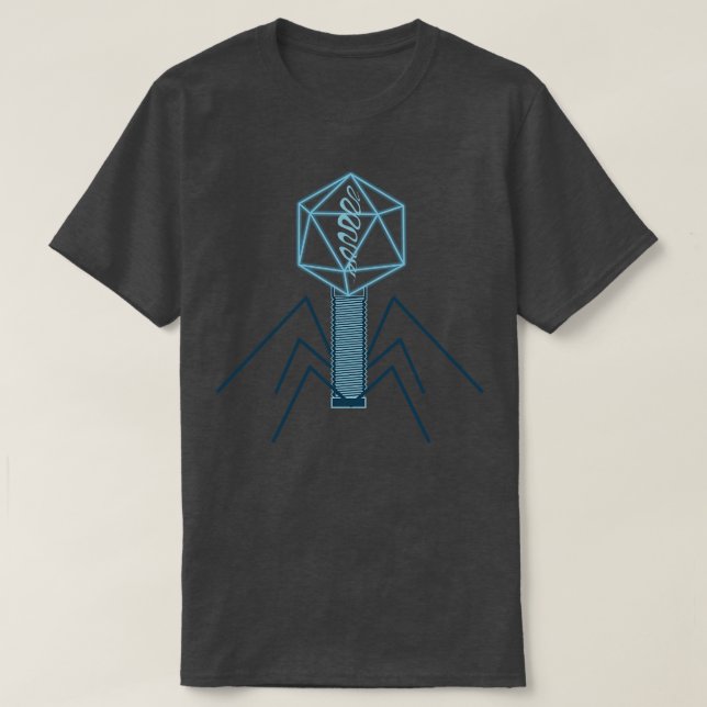Camiseta Biologia das Bactérias dos Microrganismos (Frente do Design)