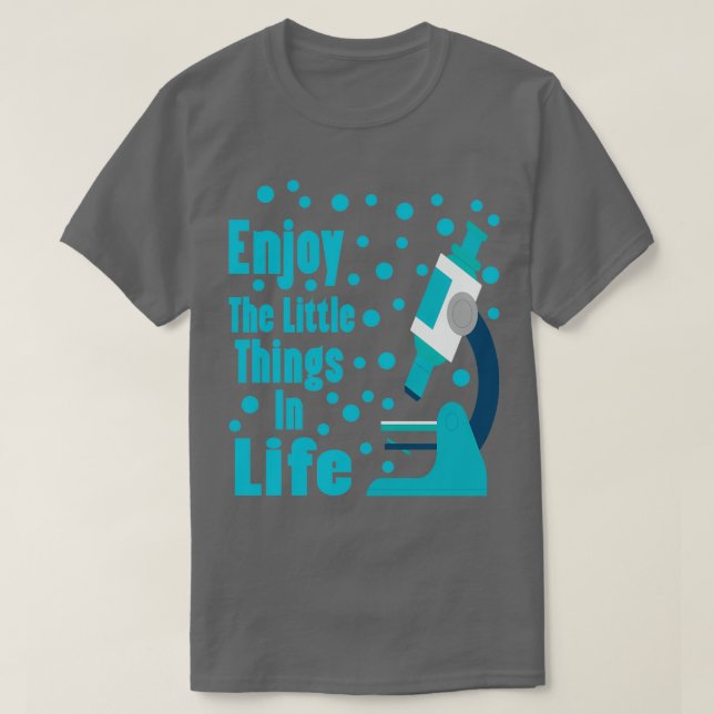 Camiseta biologia de células microscópio (Frente do Design)