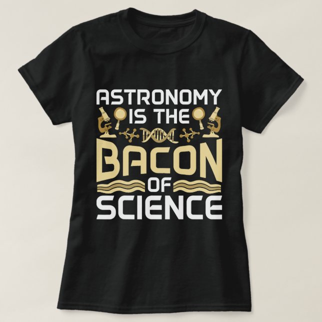 Camiseta Biologia É Bacon Da Bióloga Da Ciência (Frente do Design)